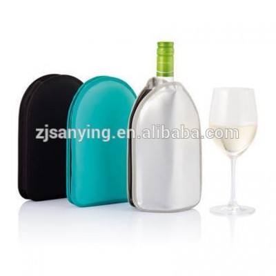 Keep best taste freeze wine bottle cooler sleeve&gel pack wine cooler